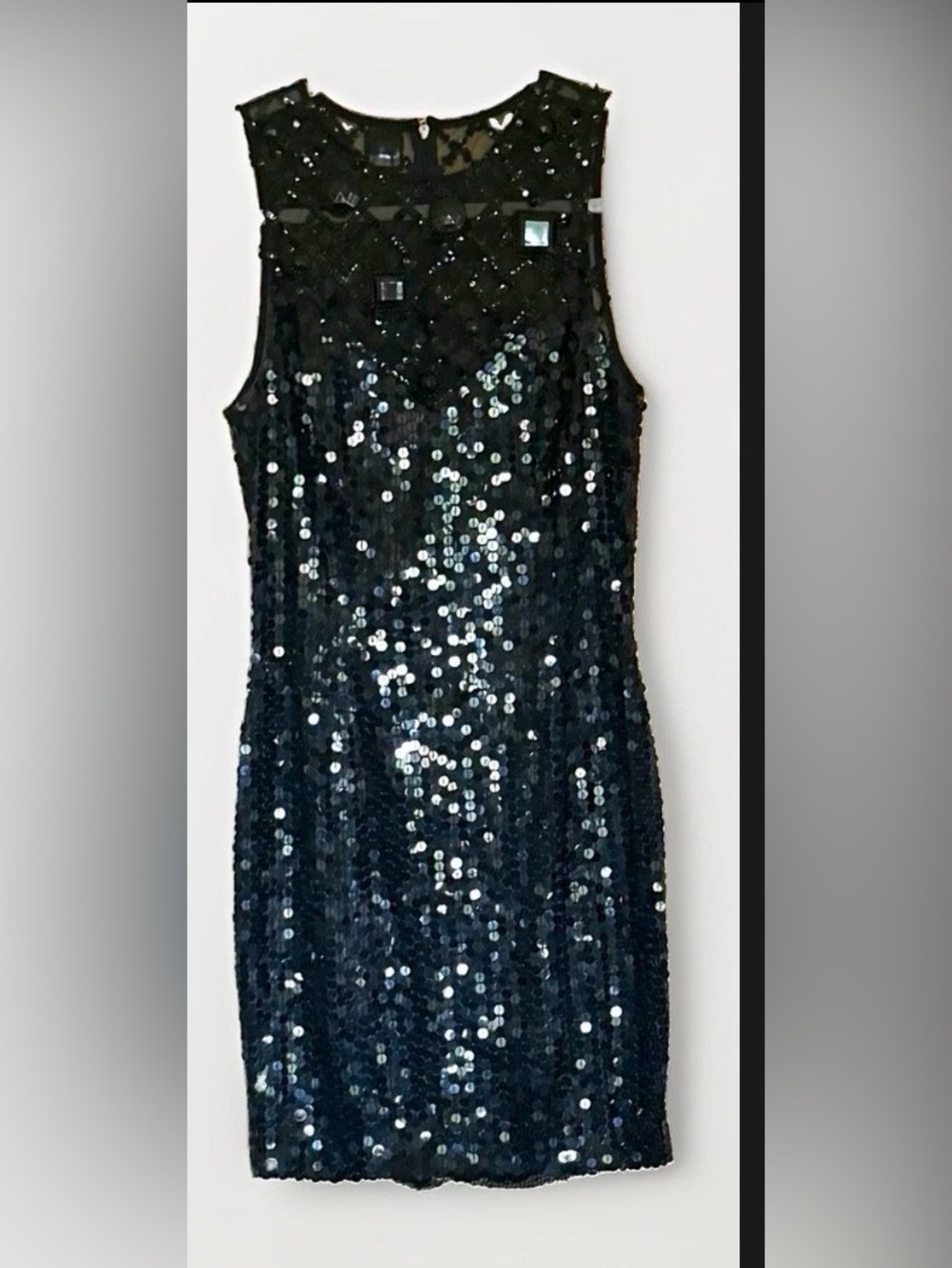 Della Roufogali Niteline black sequined dress size 6